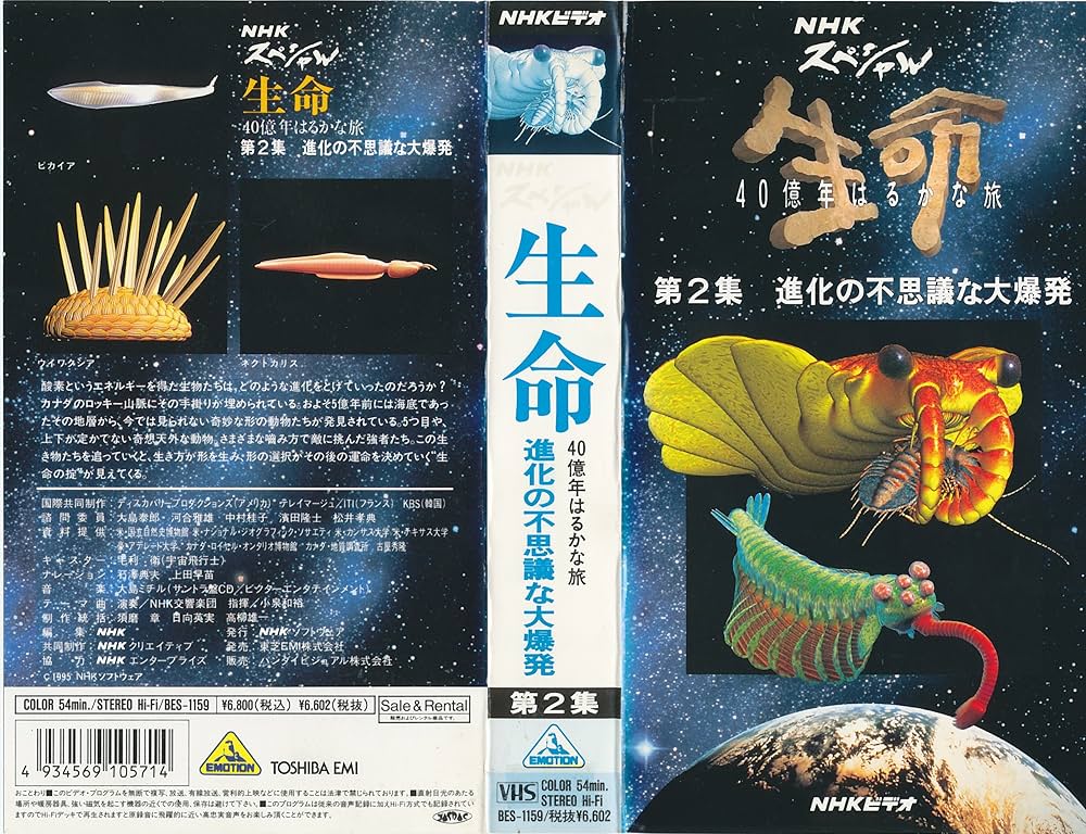 DVD NHKスペシャル 生命 40億年はるかな旅 第2集 進化の不思議な大爆発 Amazon.co.jp: NHKスペシャル 生命40億年はるかな旅 第9集:ヒト